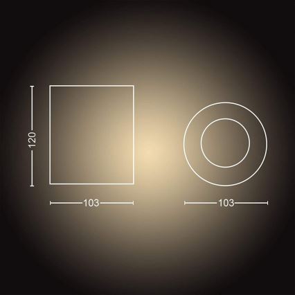 Philips - LED ljusreglerad spotlight Hue PILLAR 1xGU10/5W/230V + fjärrkontroll