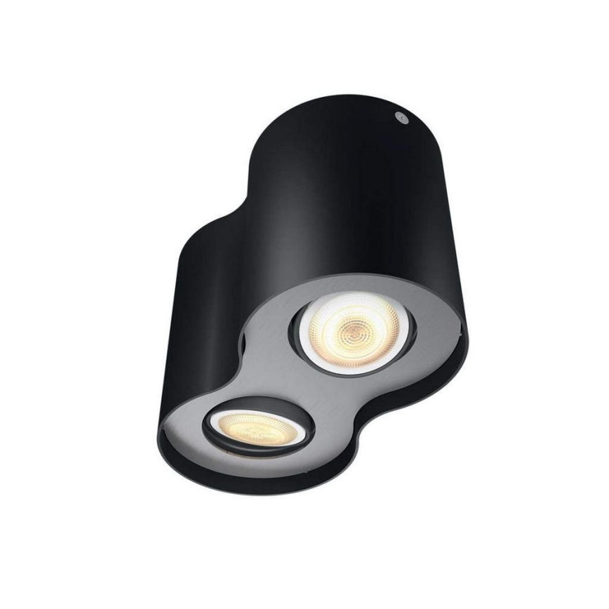 Philips 56332/30/P6 - LED Dimbar belysning Hue PILLAR 2xGU10/5W/230V + Fjärrkontroll