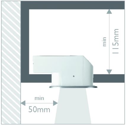 Philips 57955/48/16 - infälld Badrumbelysning MYLIVING HUDDLE 1xE27/12W