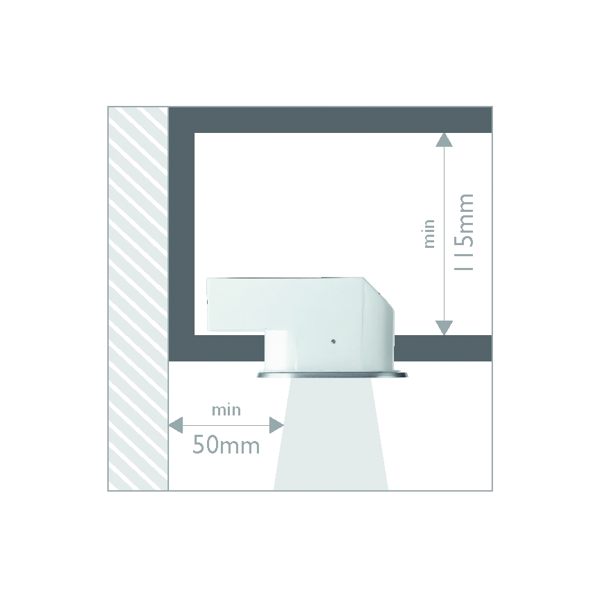 Philips 57955/48/16 - infälld Badrumbelysning MYLIVING HUDDLE 1xE27/12W