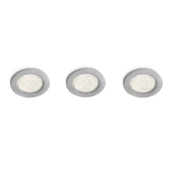 Philips 59100/87/16 - SET 3x LED Infälld spotlight SCEPTRUM LED/3W