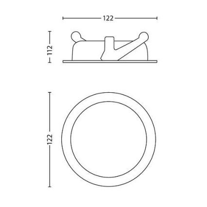 Philips - Dimbar infälld LED belysning/4,5W/230V
