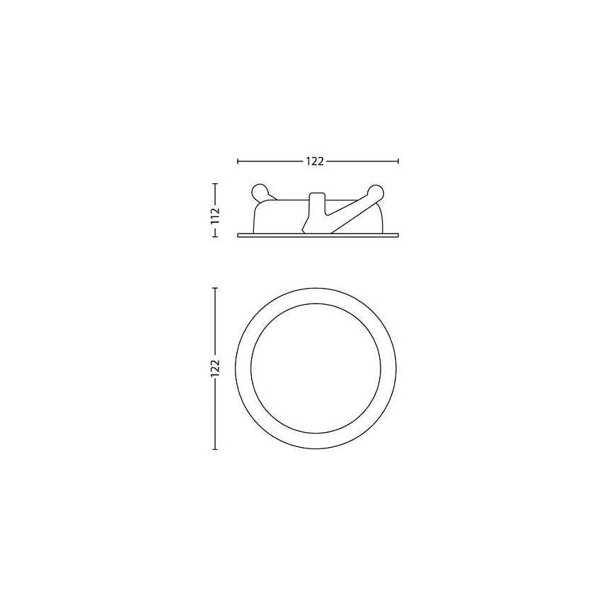Philips - Dimbar infälld LED belysning/4,5W/230V