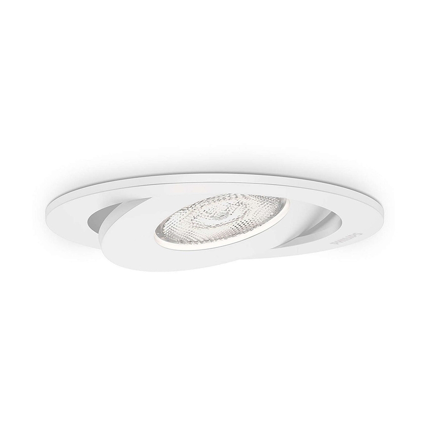 Philips - KIT 3x Dimbar infälld LED belysning/4,5W/230V