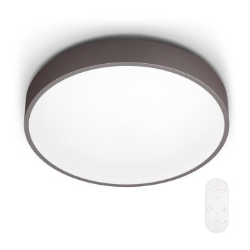 Philips 60262/43/P5 - LED Dimbar Takbelysning Brun 1xLED/28W/230V + Fjärrkontroll