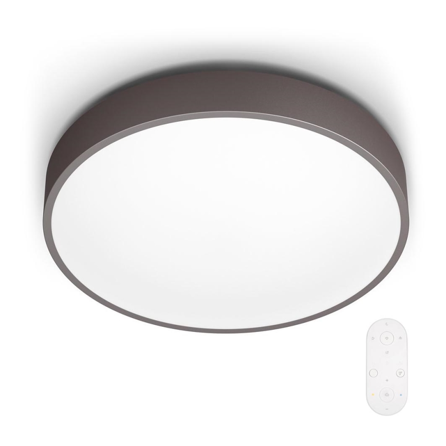 Philips 60262/43/P5 - LED Dimbar Takbelysning Brun 1xLED/28W/230V + Fjärrkontroll