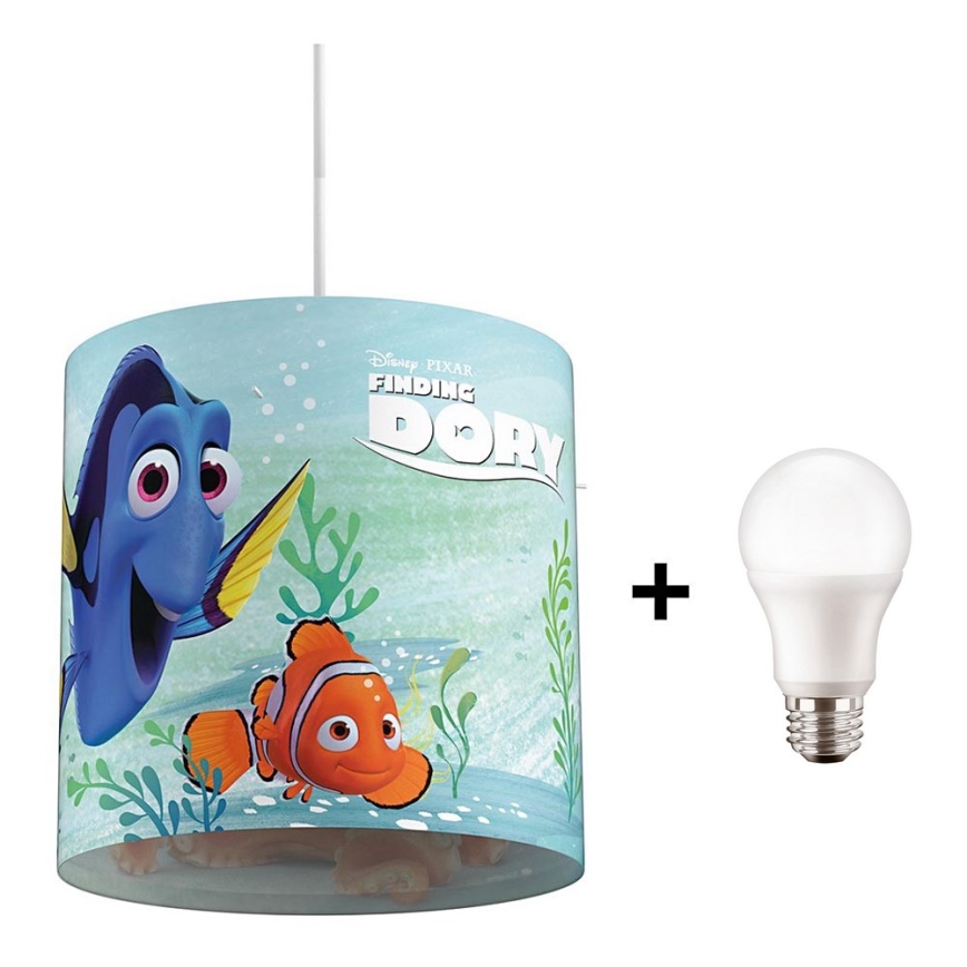 Philips 71751/90/16 - LED Ljuskrona Barn DISNEY FINDING DORY 1xE27/23W/230V