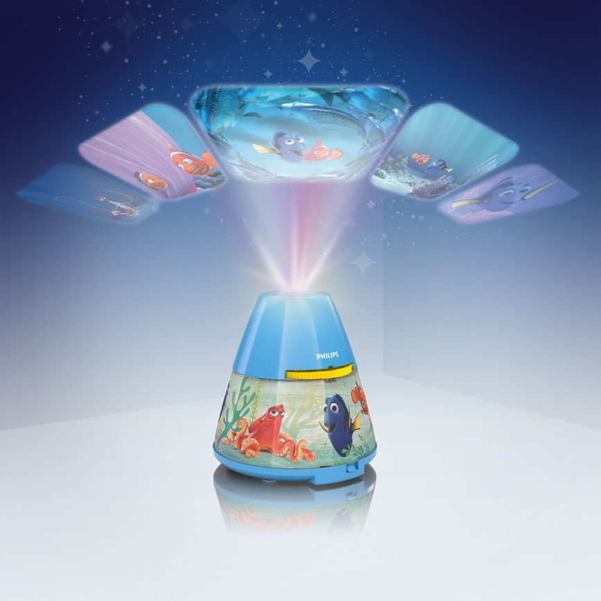 Philips 71769/90/16 - LED Barn projektor DISNEY DORY LED/0,1W/3xAAA
