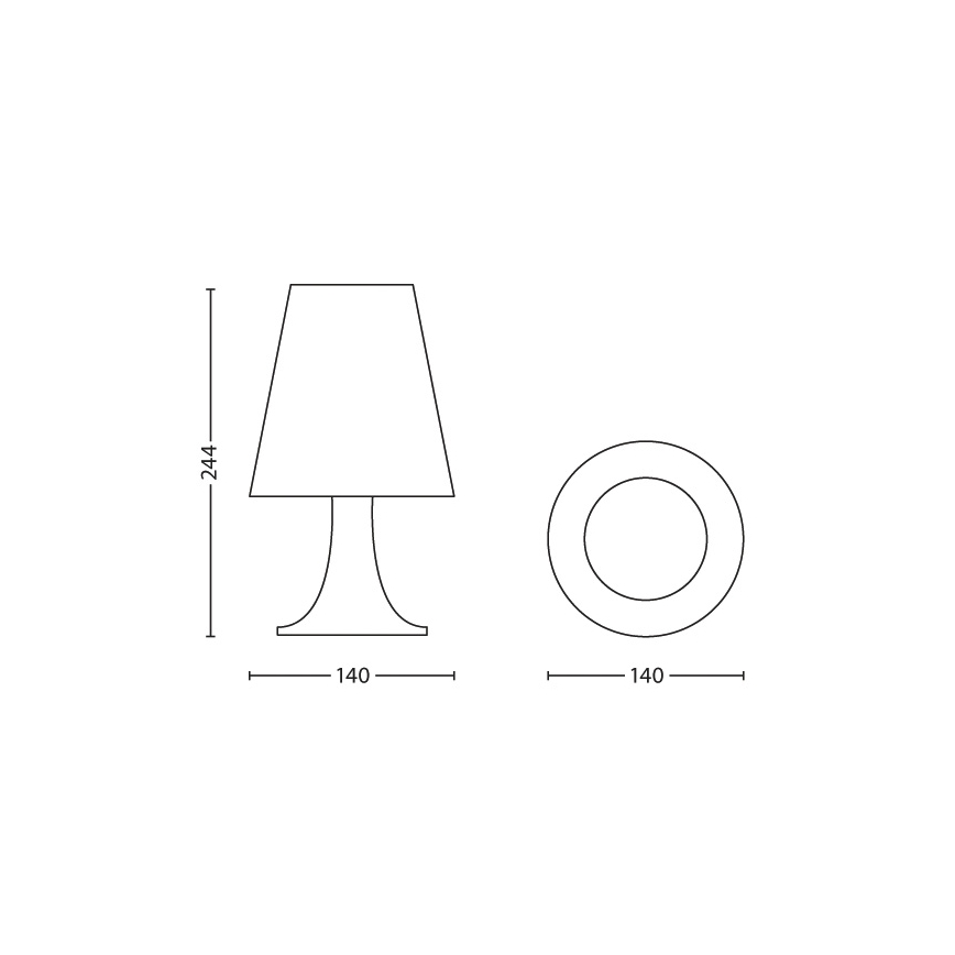 Philips 71795/99/16 - LED Barn Bordslampa DISNEY STAR WARS 1xLED/2,3W/230V