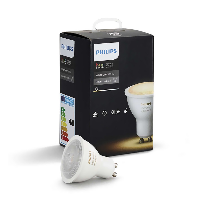 Philips 8718696598283 - Dimbar LED-lampa Hue WHITE AMBIANCE 1xGU10/5,5W