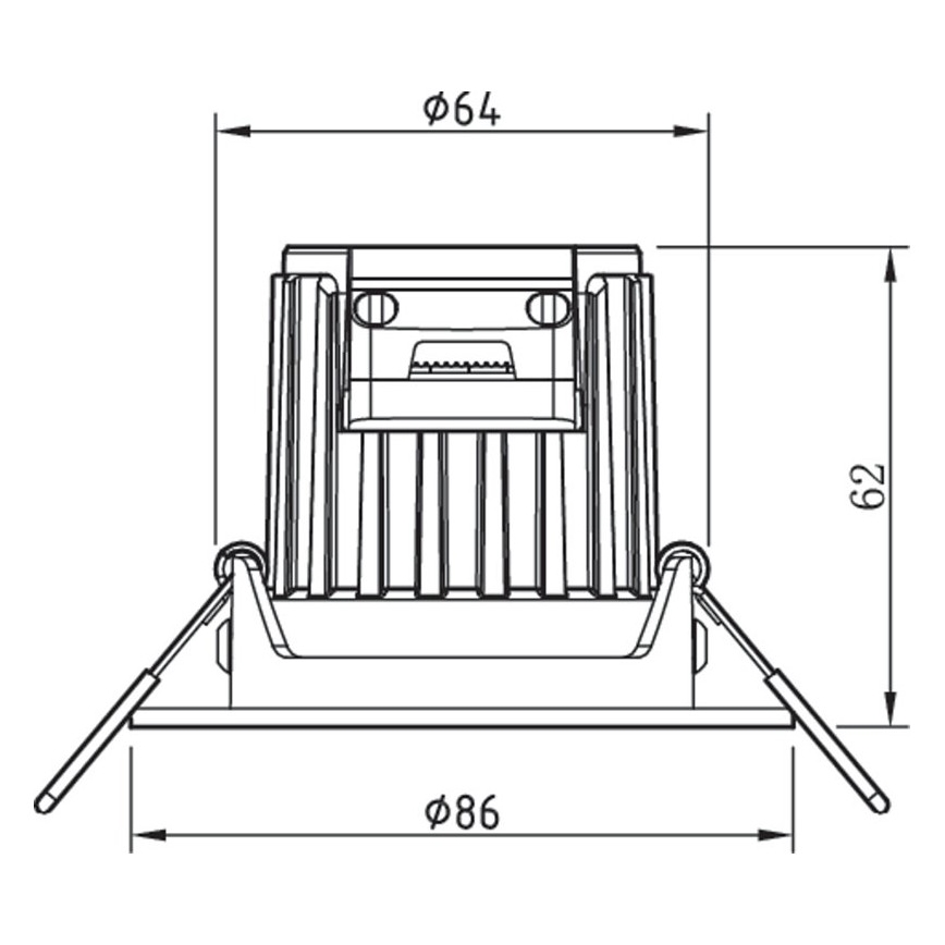 Philips - LED dimbar badrumslampa ABROSA 1xLED/9W/230V IP44