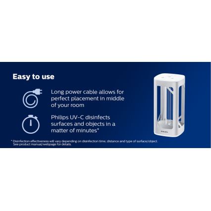 Philips - Desinfektionslampa med sensor UV-C/24W/230V