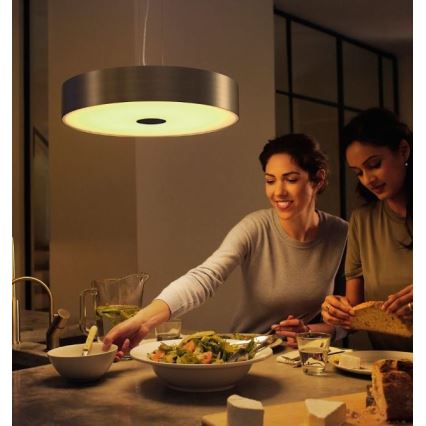 Philips - Dimbar LED-lampakrona med snöre Hue FAIR LED/33,5W/230V + Fjärrkontroll 