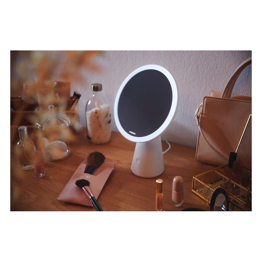 Philips - Dimbar sminkspegel LED bakbelysning MIRROR LED/4,5W/5V