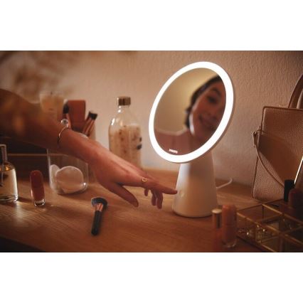 Philips - Dimbar sminkspegel LED bakbelysning MIRROR LED/4,5W/5V