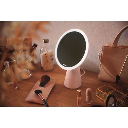Philips - Dimbar sminkspegel LED bakbelysning MIRROR LED/4,5W/5V
