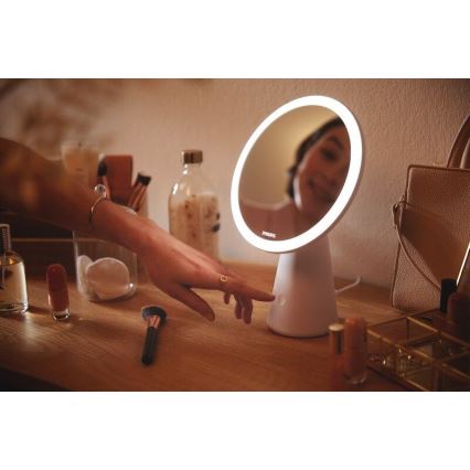 Philips - Dimbar sminkspegel LED bakbelysning MIRROR LED/4,5W/5V