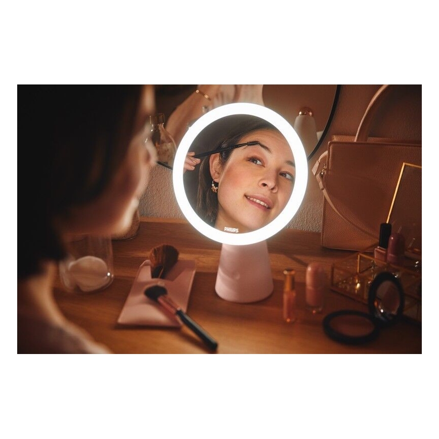 Philips - Dimbar sminkspegel LED bakbelysning MIRROR LED/4,5W/5V