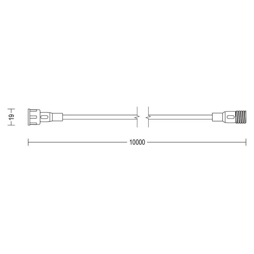 Philips - Förlängningssladd utomhus 10m IP67