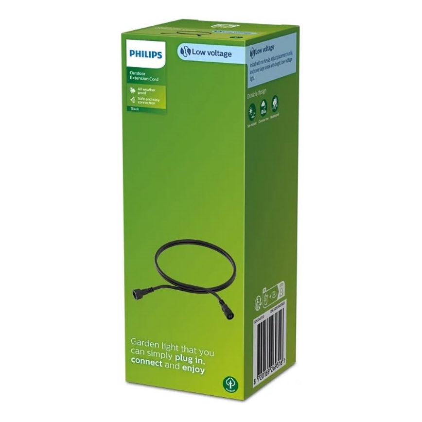 Philips - Förlängningssladd utomhus 2m IP67