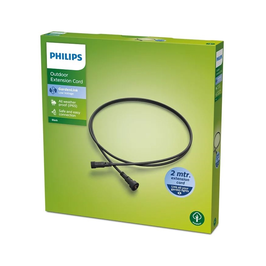 Philips - Förlängningssladd utomhus 2m IP65