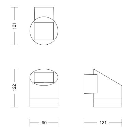 Philips - LED Solcellsvägglampa FYCE LED/1,5W/3,7V 1200 mAh IP44
