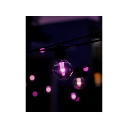 Philips - Hue FESTAVIA LED RGBW dimmbar utomhusljusslinga 20xLED 14m IP65