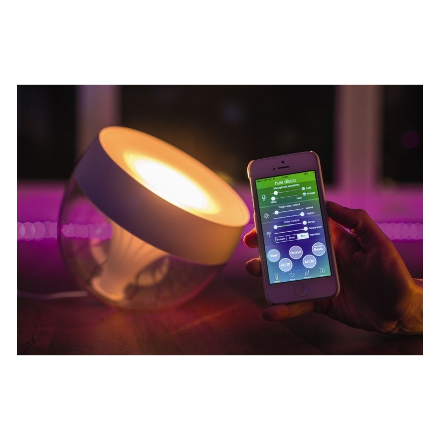 Philips - LED RGB Dimbart bordslampa Hue IRIS LED/8,2W/230V 2000-6500K vit