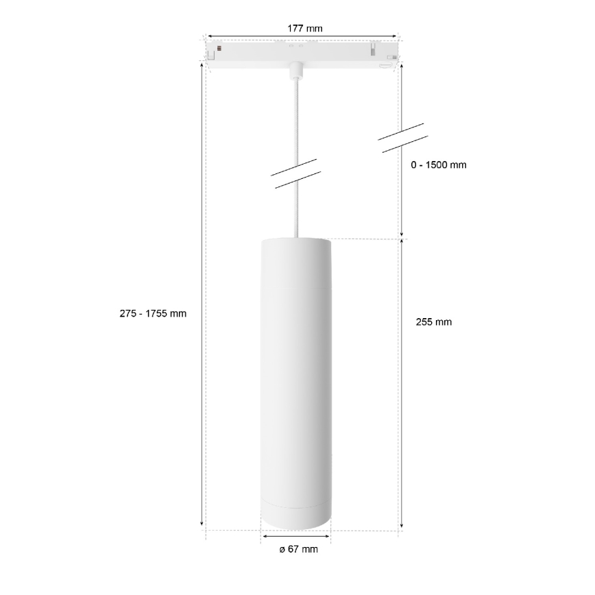 Philips - LED RGB Dimbar taklampa för skensystem Hue PERIFO LED RGB/5,2W/24V 2000-6500K