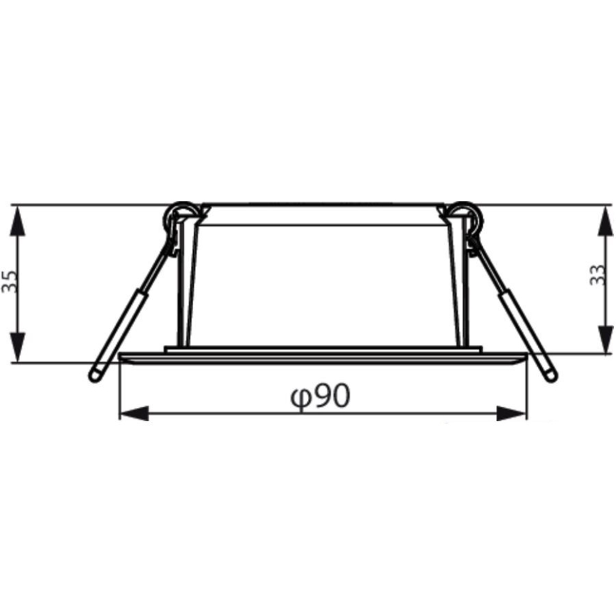 Philips - Infälld lampa MESON LED/5,5W/230V 3000K