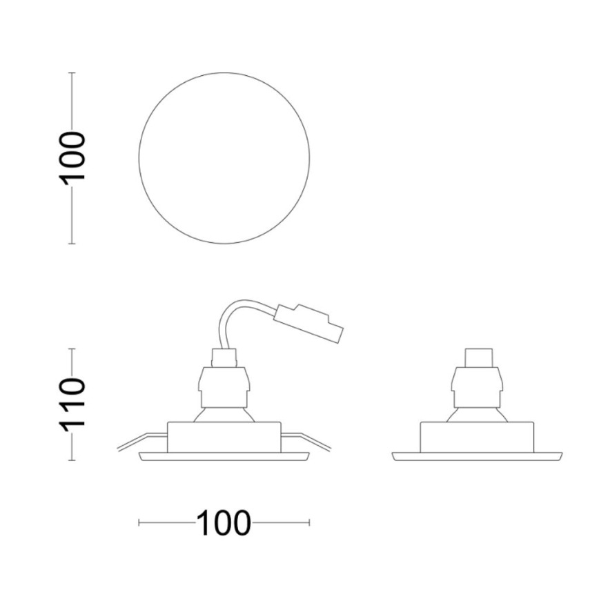 Philips - Infälld LED badrumsbelysning FRESCO LED/4,6W/230V IP23
