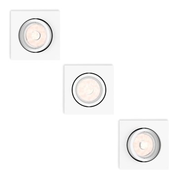 Philips - KIT 3x Infälld lampa 1xGU10/5,5W/230V