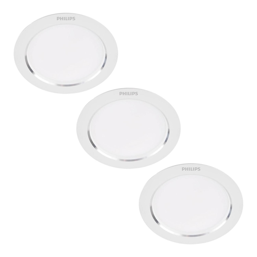 Philips - KIT 3x LED infälld belysning LED/3,5W/230V 3000K