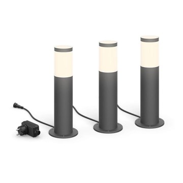 Philips - KIT 3x LED-lampa för utomhusbruk GARDENLINK LED/24W/230V 2700K IP44
