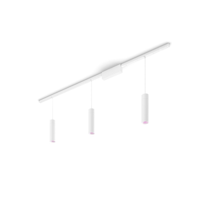 Philips - KIT 3x LED RGB ljusreglerad ljuskrona på snöre För skensystem Hue PERIFO LED RGB/15,6W/230V 2000-6500K