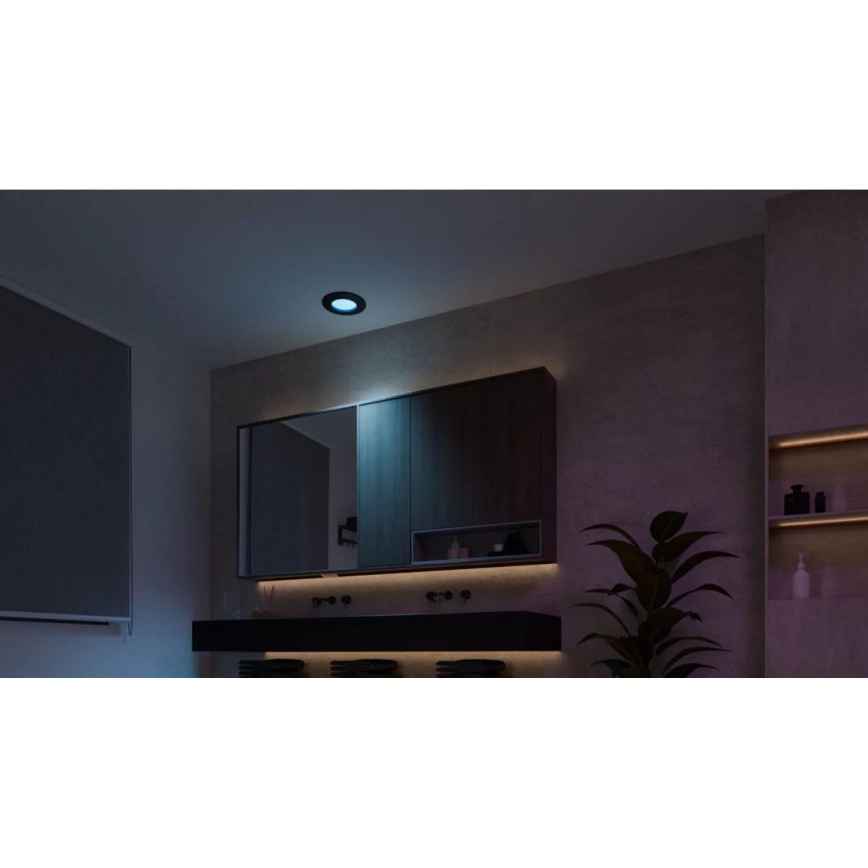 Philips - KIT 3x LED RGBW Ljusreglerad hängande badrumslampa Hue SLIM LED/8,3W/230V IP44 2000-6500K