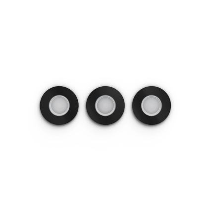 Philips - KIT 3x LED RGBW Ljusreglerad hängande badrumslampa Hue XAMENTO 1xGU10/4,2W/230V 2000-6500K IP44