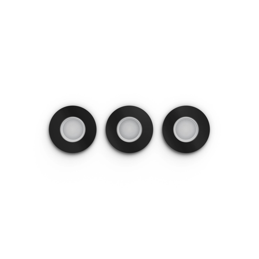 Philips - KIT 3x LED RGBW Ljusreglerad hängande badrumslampa Hue XAMENTO 1xGU10/4,2W/230V 2000-6500K IP44