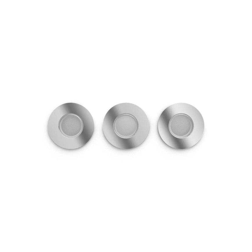 Philips - KIT 3x LED RGBW Ljusreglerad hängande badrumslampa Hue XAMENTO 1xGU10/4,2W/230V IP44 2000-6500K