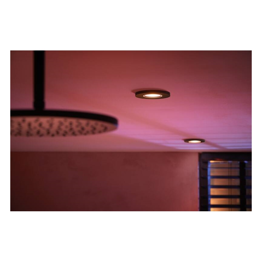 Philips -KIT 3x LED RGBW Ljusreglerad bathroom upphängd taklampa Hue XAMENTO 1xGU10/5,7W/230V 2200-6500K IP44