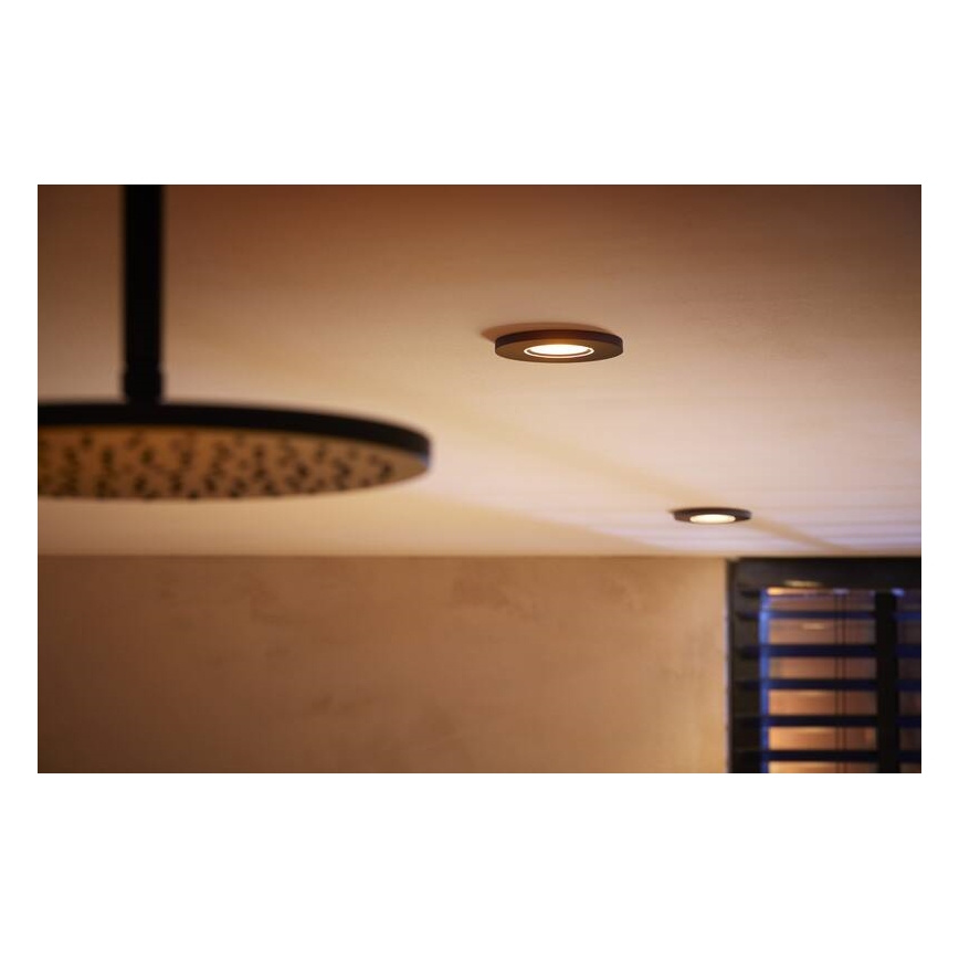 Philips -KIT 3x LED RGBW Ljusreglerad bathroom upphängd taklampa Hue XAMENTO 1xGU10/5,7W/230V 2200-6500K IP44