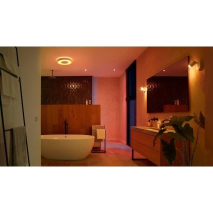 Philips -KIT 3x LED RGBW Ljusreglerad bathroom upphängd taklampa Hue XAMENTO 1xGU10/5,7W/230V 2200-6500K IP44