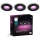 Philips - KIT 3x LED RGBW Ljusreglerad hängande badrumslampa Hue XAMENTO 1xGU10/4,2W/230V 2000-6500K IP44
