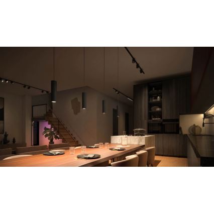 Philips - KIT 3x LED RGBW ljusreglerad ljuskrona på snöre För skensystem Hue PERIFO LED/15,6W/230V 2000-6500K