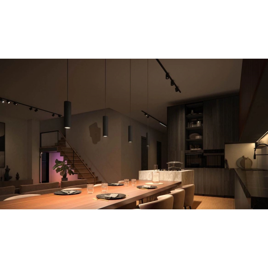 Philips - KIT 3x LED RGBW ljusreglerad ljuskrona på snöre För skensystem Hue PERIFO LED/15,6W/230V 2000-6500K