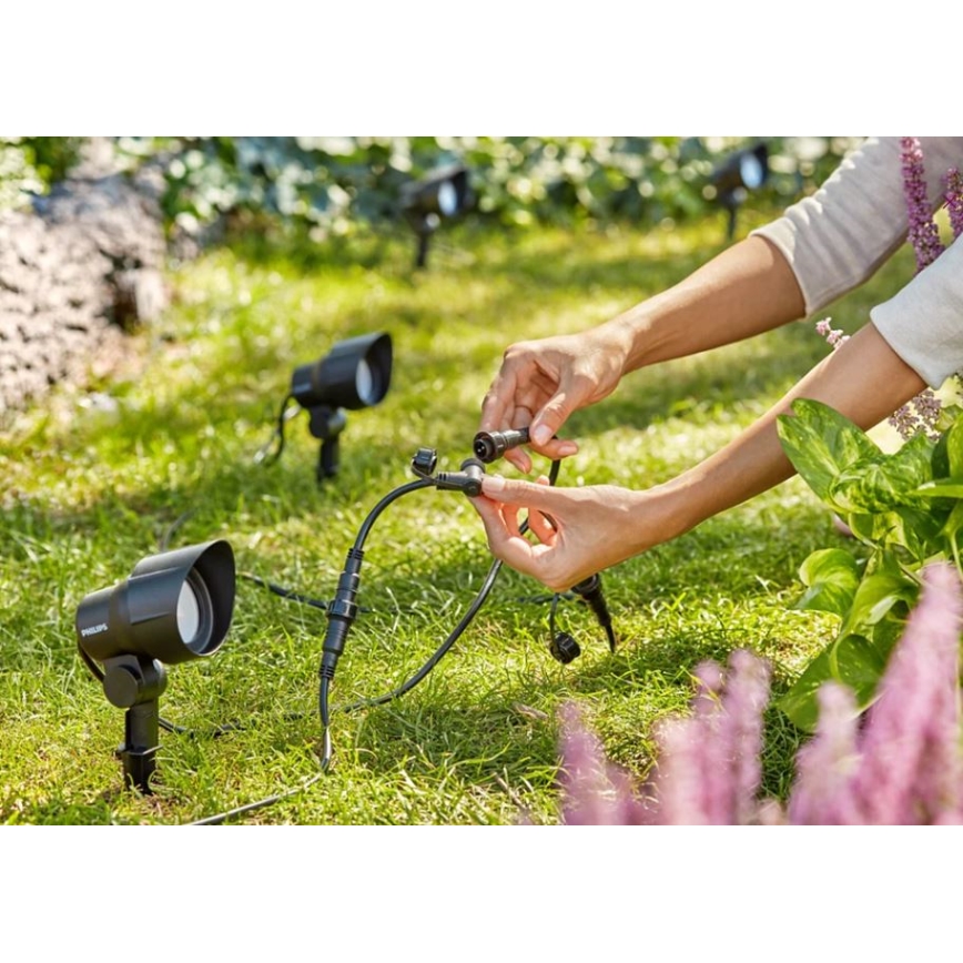 Philips -KIT 3x LED spotlight för utomhusbruk LED/6W/230V 2700K IP44