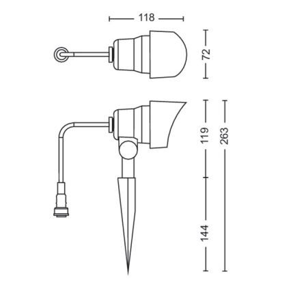 Philips -KIT 3x LED spotlight för utomhusbruk LED/6W/230V 2700K IP44