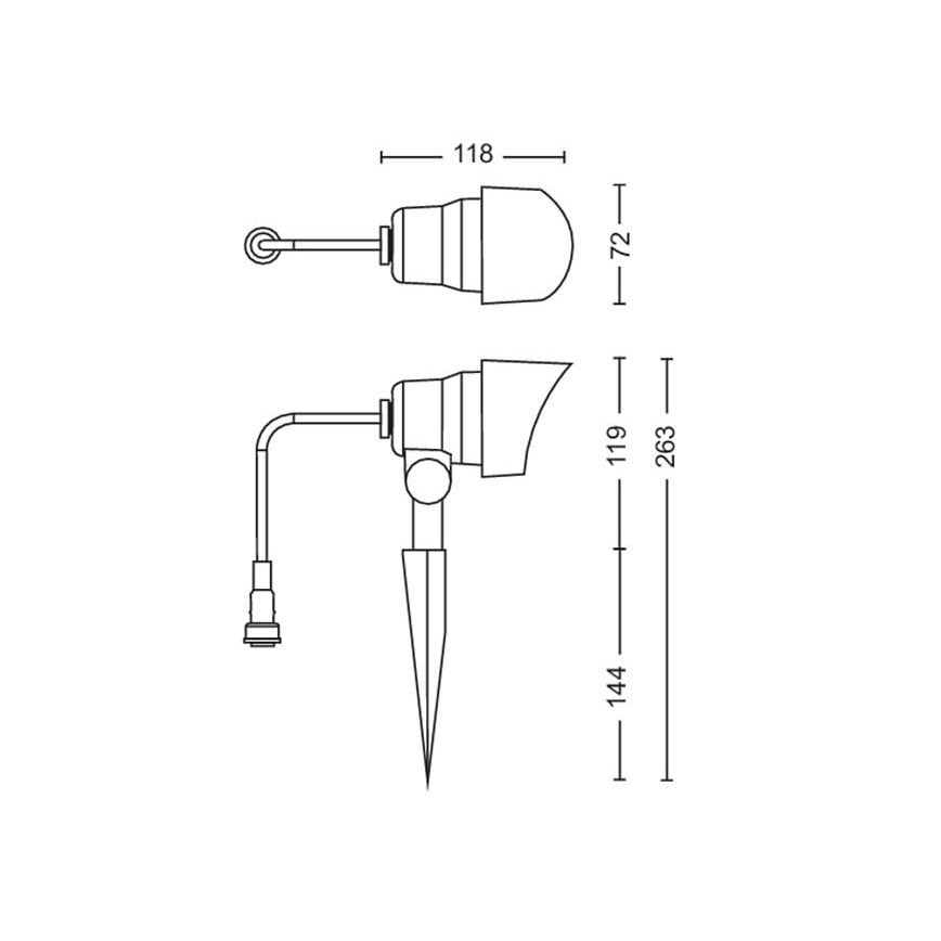 Philips -KIT 3x LED spotlight för utomhusbruk LED/6W/230V 2700K IP44