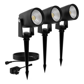 Philips - KIT 3x Utomhus LED belysning GARDENLINK REUEL LED/1,5W/230V 2700K IP44