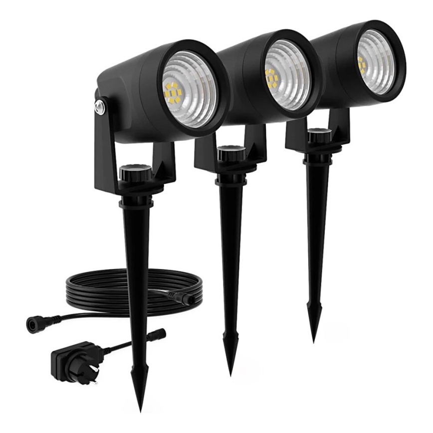 Philips - KIT 3x Utomhus LED belysning GARDENLINK REUEL LED/1,5W/230V 2700K IP44